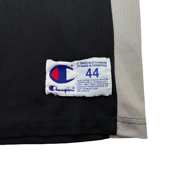 Rare VTG Champion NBA San Antonio Spurs Autographed Mario Elie Basketball Jersey - Picture 7 of 10